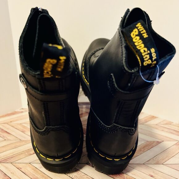 Dr. Martens Black Leather Platform Boots main image 5
